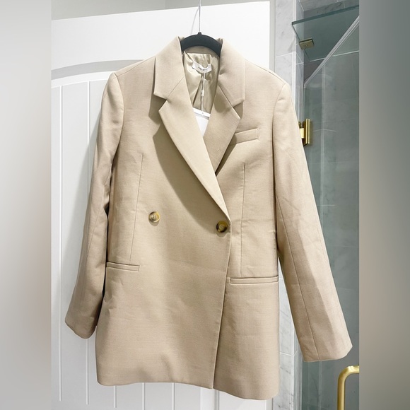 Anine Bing Kaia Blazer Size XS Color Sand - Picture 6 of 7